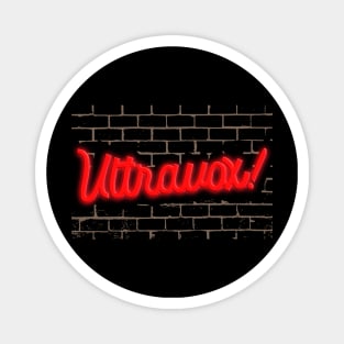 Ultravox ))(( Retro New Wave Neon Fan Art Magnet